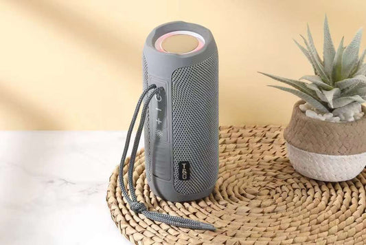 Waterproof Dual Diaphragm Bluetooth Speaker with Colorful Lights
